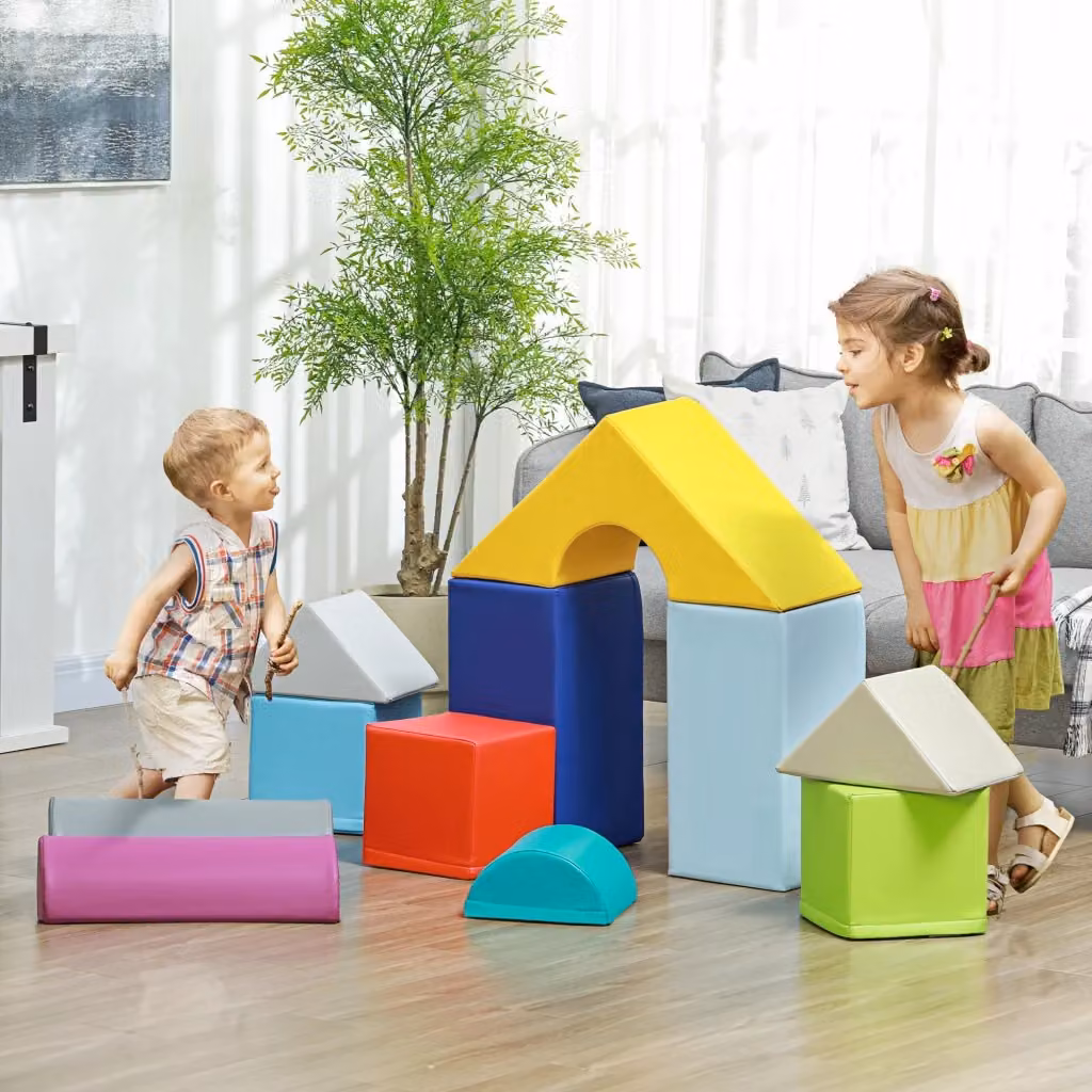 Set di 11 Costruzioni Morbide Giordanoshop in Schiuma Multicolore per Bambini – 2