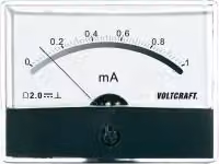 Voltcraft AM-86X65/1MA Einbau-Messgerät AM-86X65/1mA/DC 1 mA Drehspule (AM-86X65/1MA)