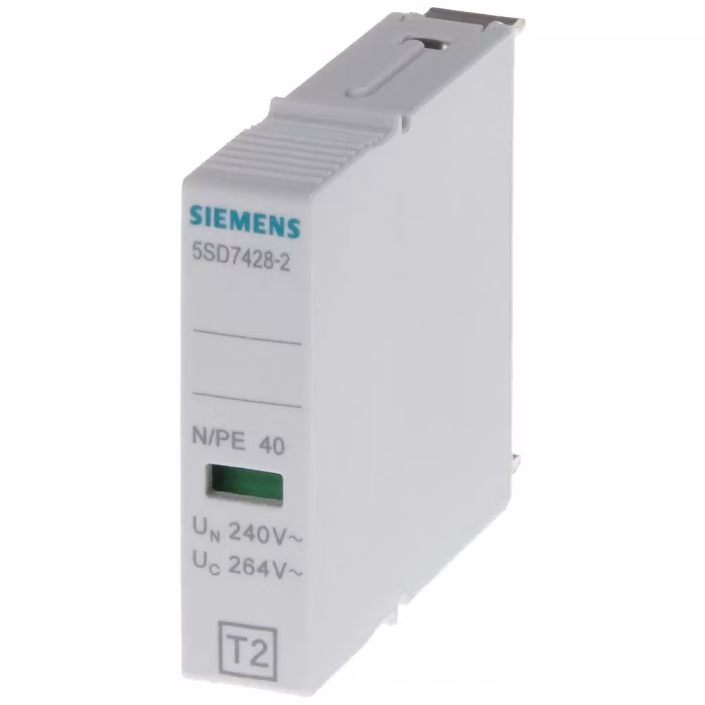 Siemens COMPONENTE A SPINA T2, N-PE, UC 264 V c.a., In 40 kA, SOLO PER 5SD7424-2 (3) 5SD74282