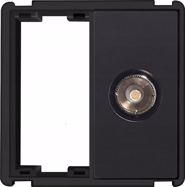 Modulo TV per sistema di prese a muro RTX SH nero