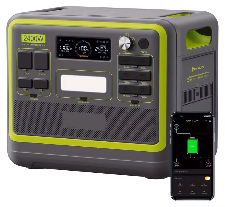 Generatore solare - Centrale di energia - Alimentazione elettrica mobile - Generatore portatile - Batteria LiFePO4