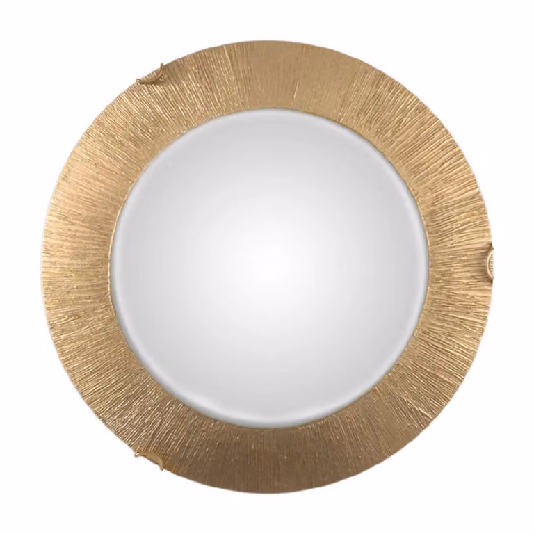 austrolux Applique da parete Moon, dimmerabile, Ottone / Oro, Soggiorno / Sala da pranzo, Vetro, Design, Applique