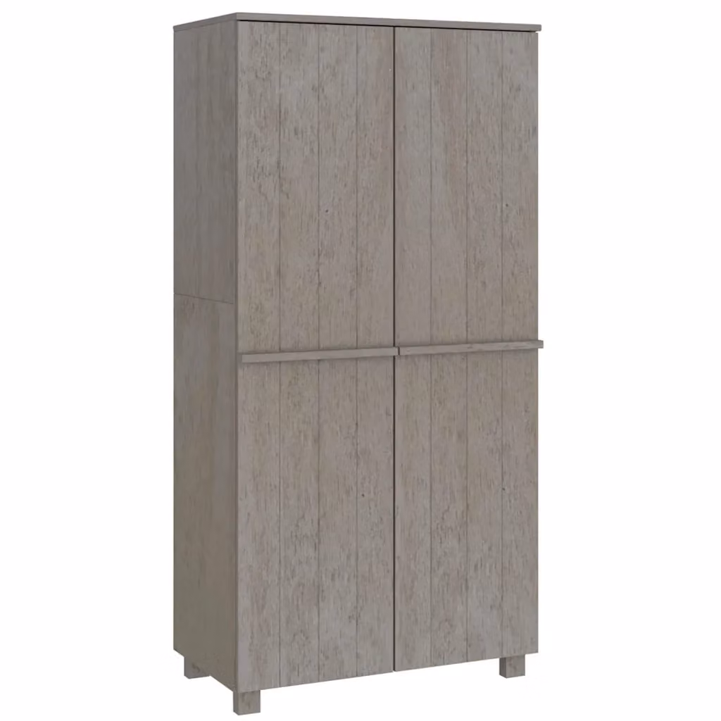 Armadio moderno vidaXL in legno di pino grigio con ante a battente L: 89 cm, P: 50 cm, H: 180 cm – 2