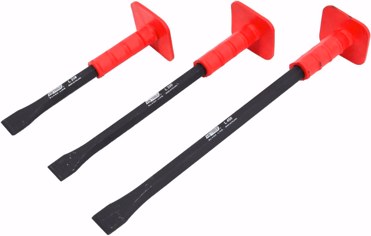 Awtools Scalpello da muratore con protezione 500Mm Linea nera
