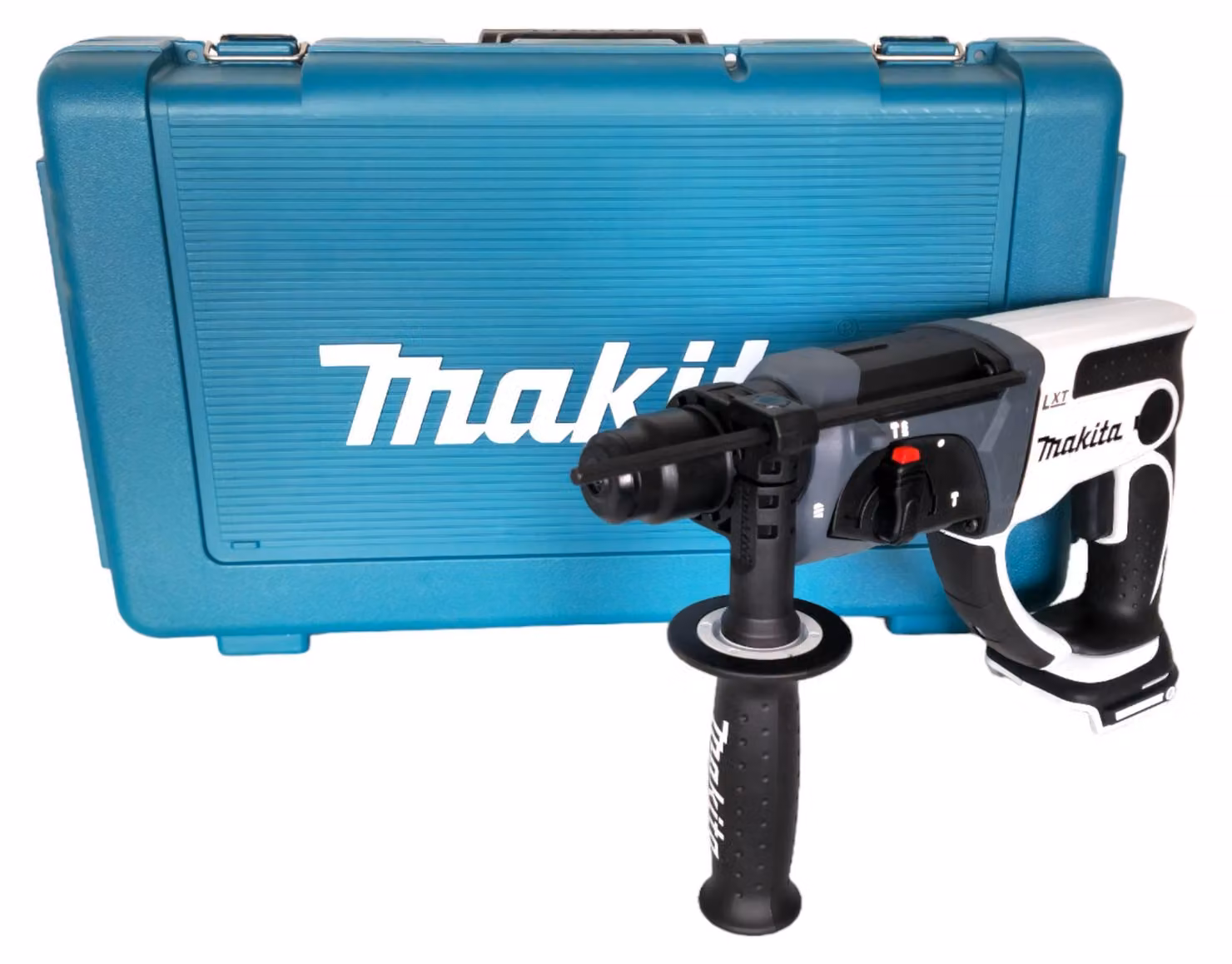 Makita DHR 202 ZKW trapano a percussione a batteria 18 V 20 mm 2,0 J bianco + valigetta - senza batteria, senza caricabatteria