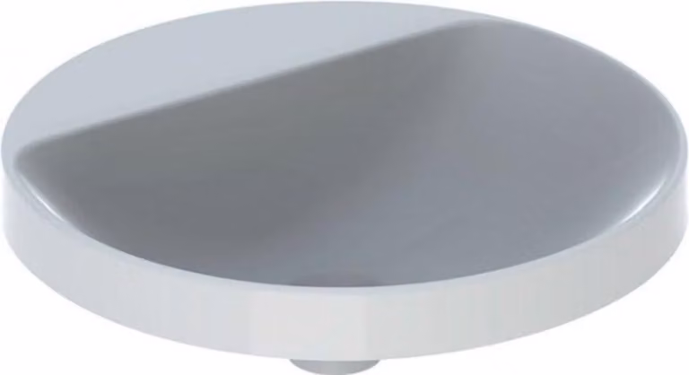Geberit VariForm lavabo encastré rond, 480mm, avec trou pour robinet, sans trop-plein, 500.707.00.2, 500.707.00.2
