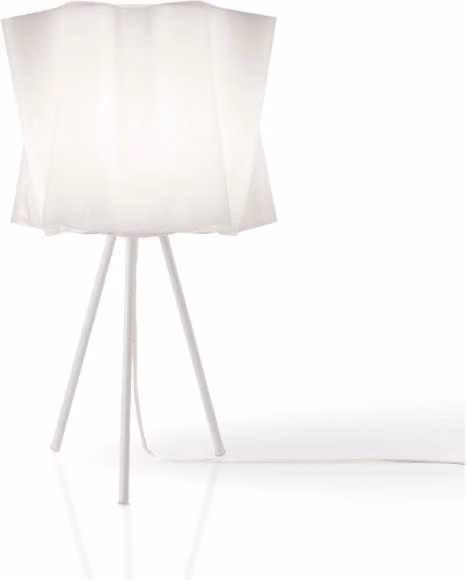 Lampada da tavolo moderna Linea Zero Polilux Bianco e Metallo con attacco E27 – 1