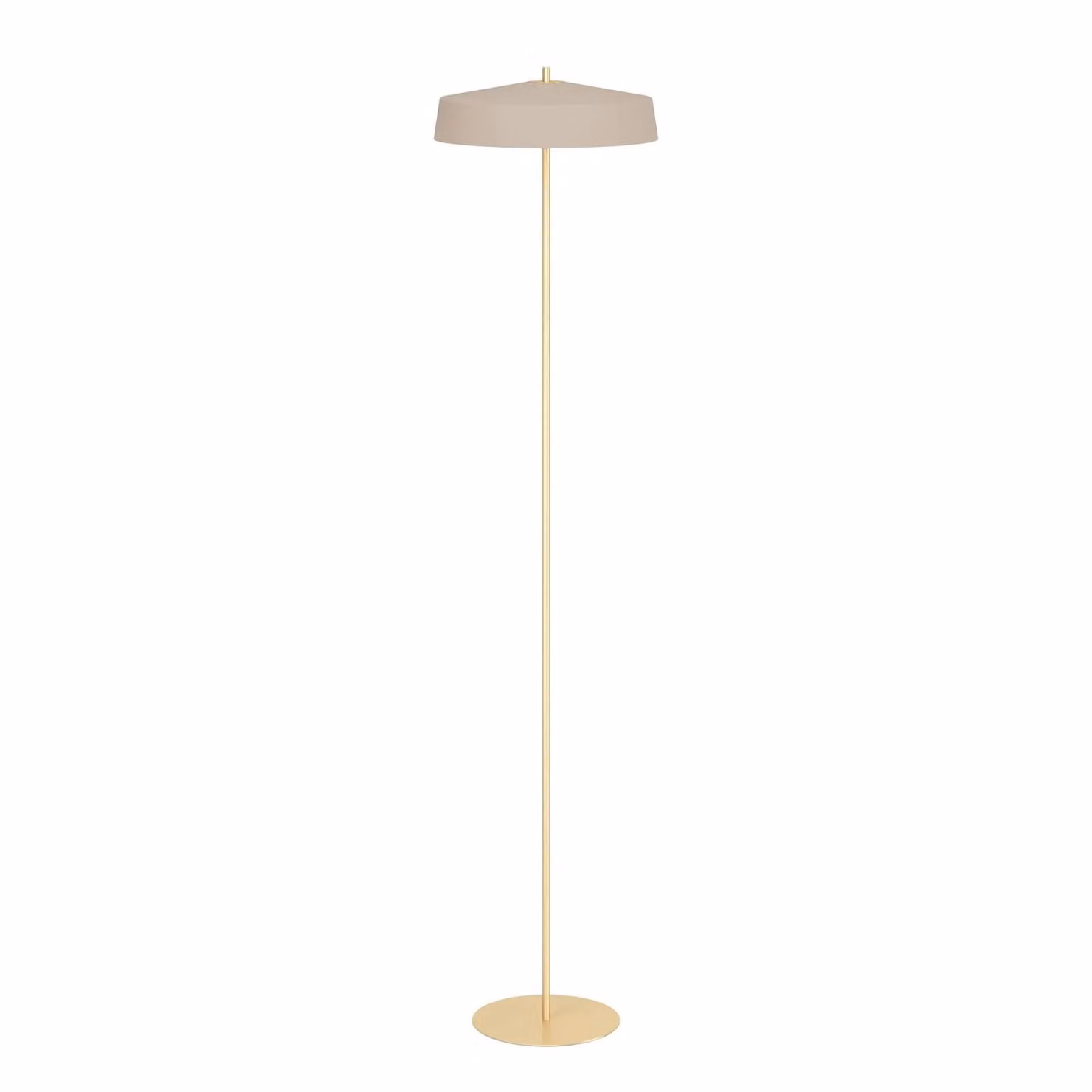 EGLO Lampada da terra Valdiola, Crema / Ambra, Soggiorno / Sala da pranzo, Metallo, Lampada da terra