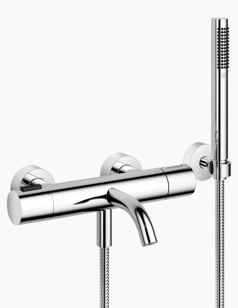 Dornbracht META Mitigeur monocommandé pour bain, pour montage mural, avec flexible de douche, saillie 210mm, 34234979-00, 34234979-00