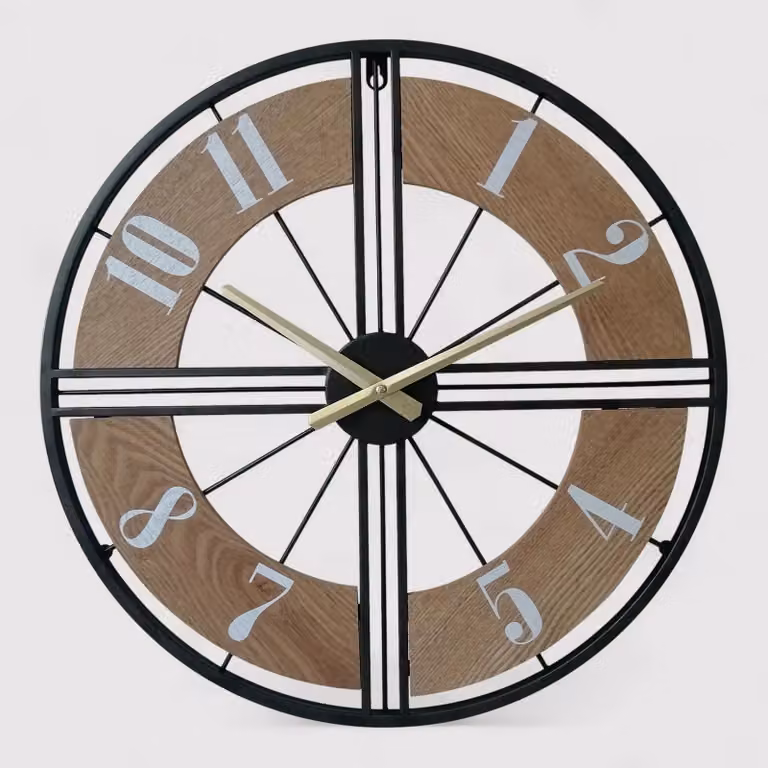 Coleo - Orologio da parete grande con design a ruota