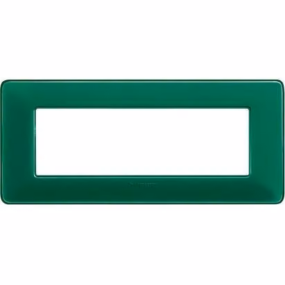Bticino Matix, placca a 6 moduli, colore verde, modello AM4806CVS