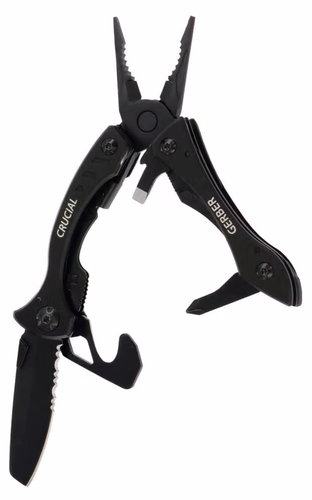 Multitool con impugnatura ergonomica e design in acciaio inossidabile