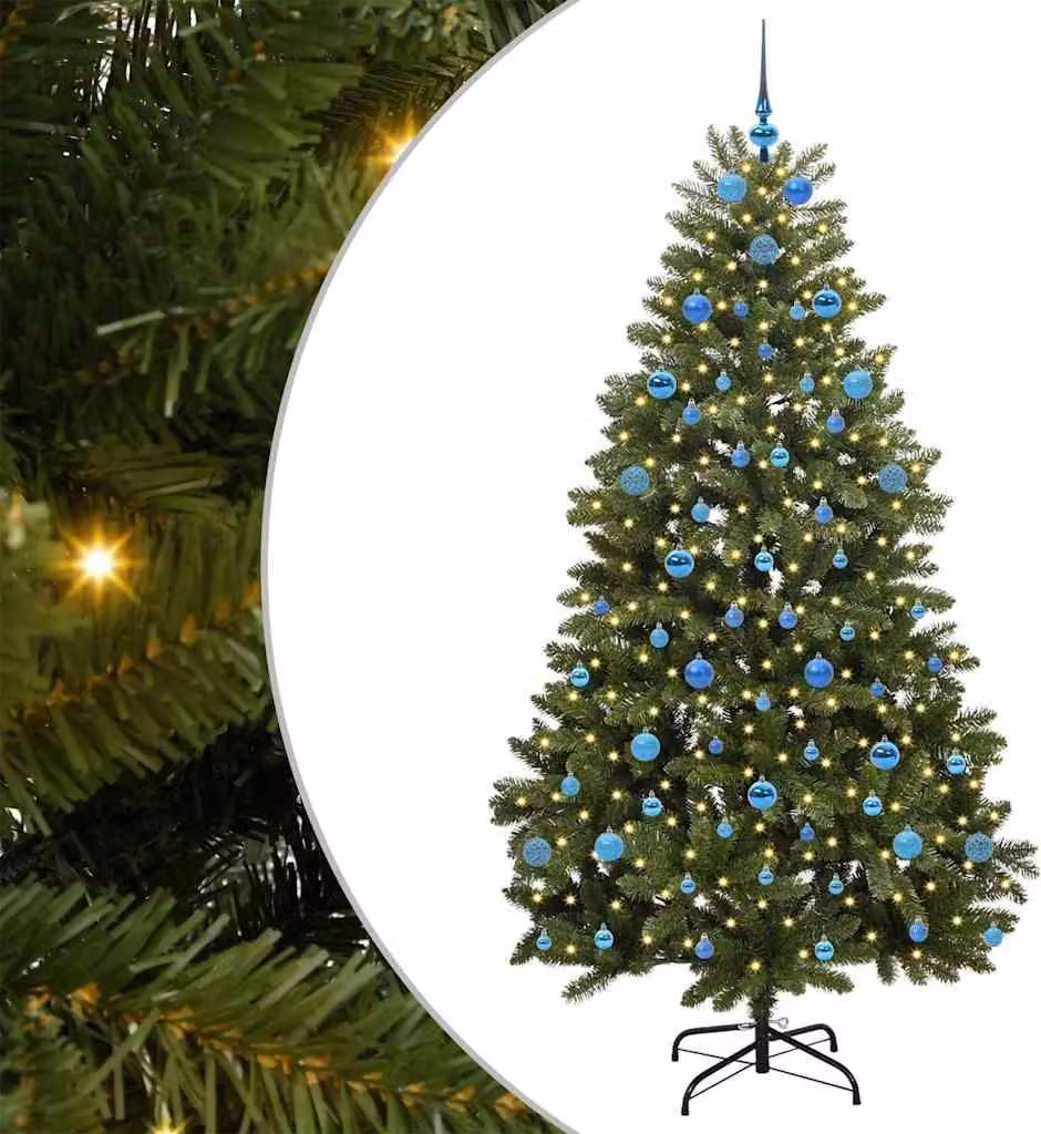 Albero di Natale artificiale Verde 210 cm PVC e Metallo