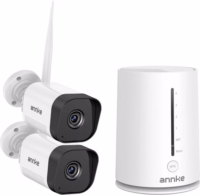 Sistema CCTV wireless, tecnologia di visione notturna, allarme con rilevatore di movimento, telecamera 2PCS