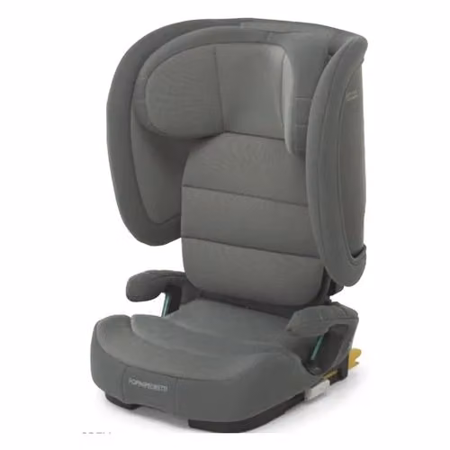 Seggiolino auto Foppapedretti Course Dual Fix I-Size pieghevole grigio con sistema Isofix e funzione rotante per altezza 100-150 cm – 2
