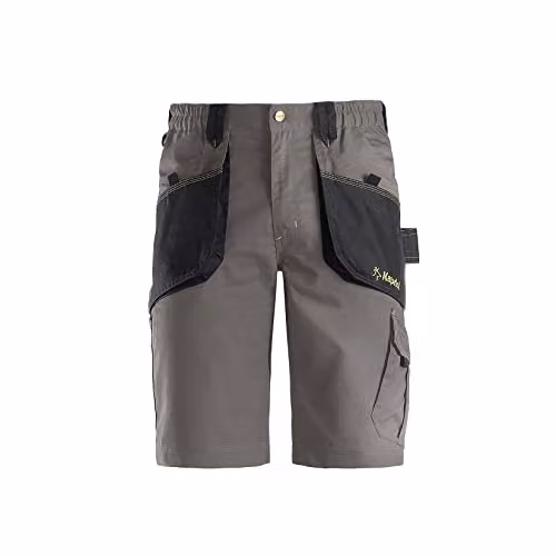 KAPRIOL Pantaloni Corti da Lavoro SLICK Grigi L - Heavy Duty Cotone