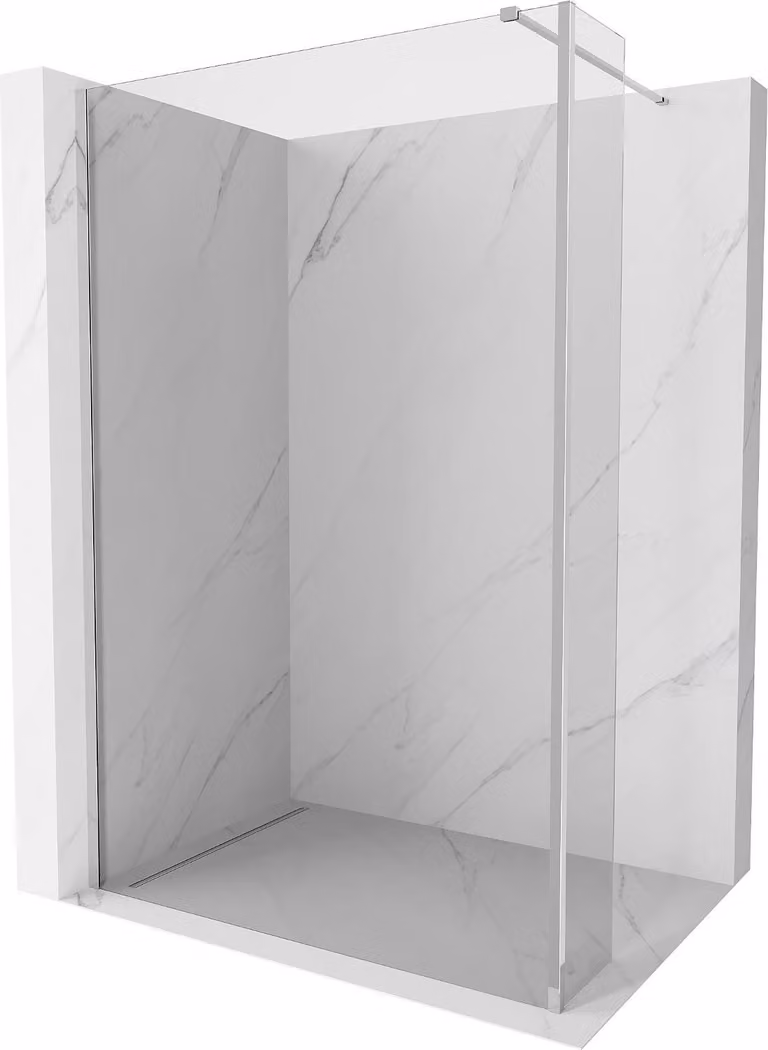 Mexen Kioto parete doccia Walk-in 120 x 40 cm, trasparente, cromo - 800-120-212-01-00-040