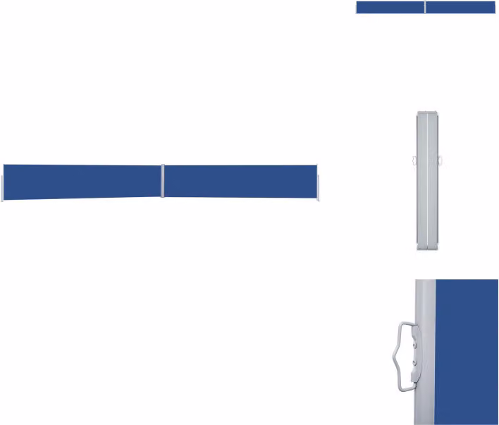 vidaXL Tenda laterale estensibile 170x1200 cm blu - Ombrelloni e tende da sole