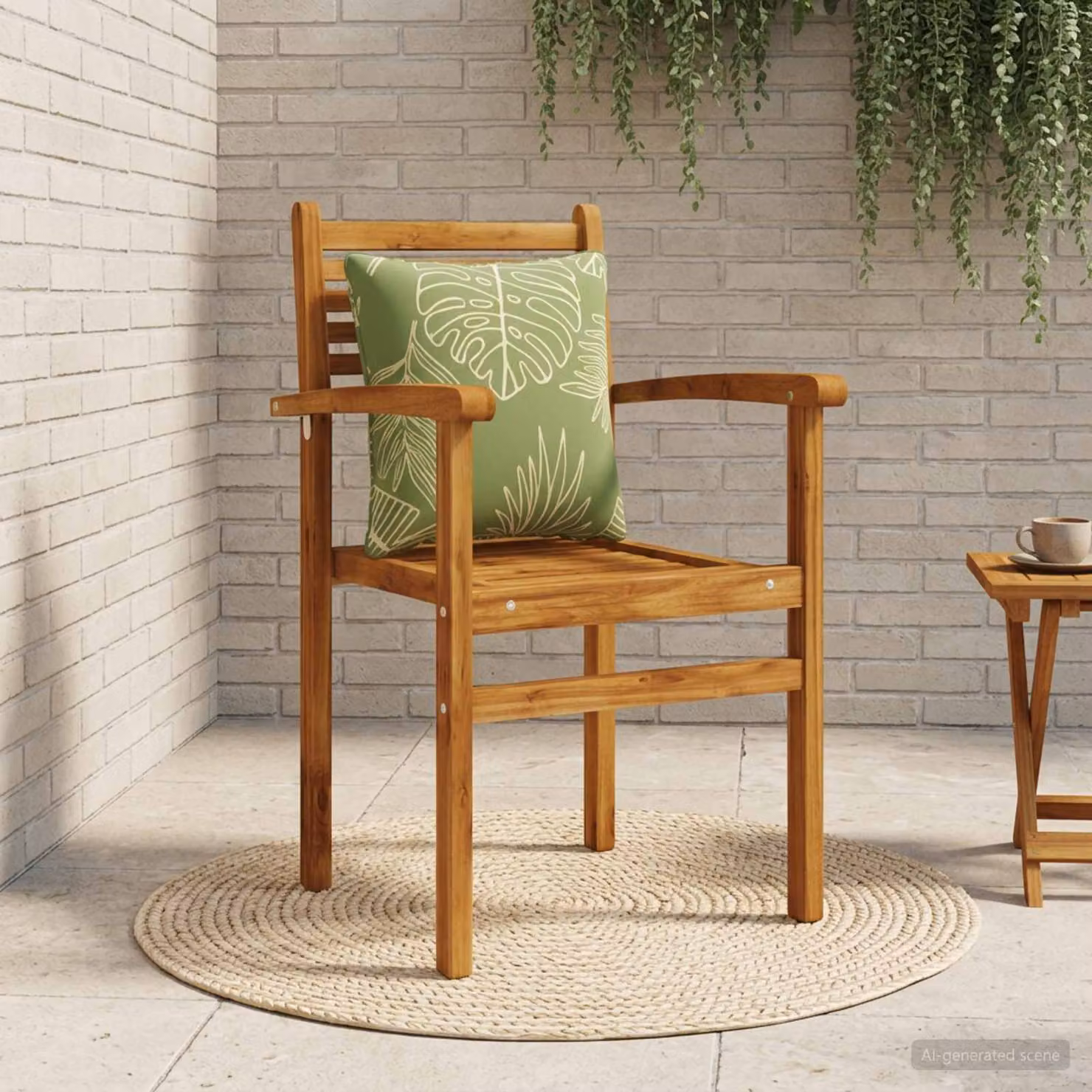 Cuscino per schiena vidaXL PUTTEN verde in 100% poliestere con rivestimento rimovibile e lavabile in lavatrice