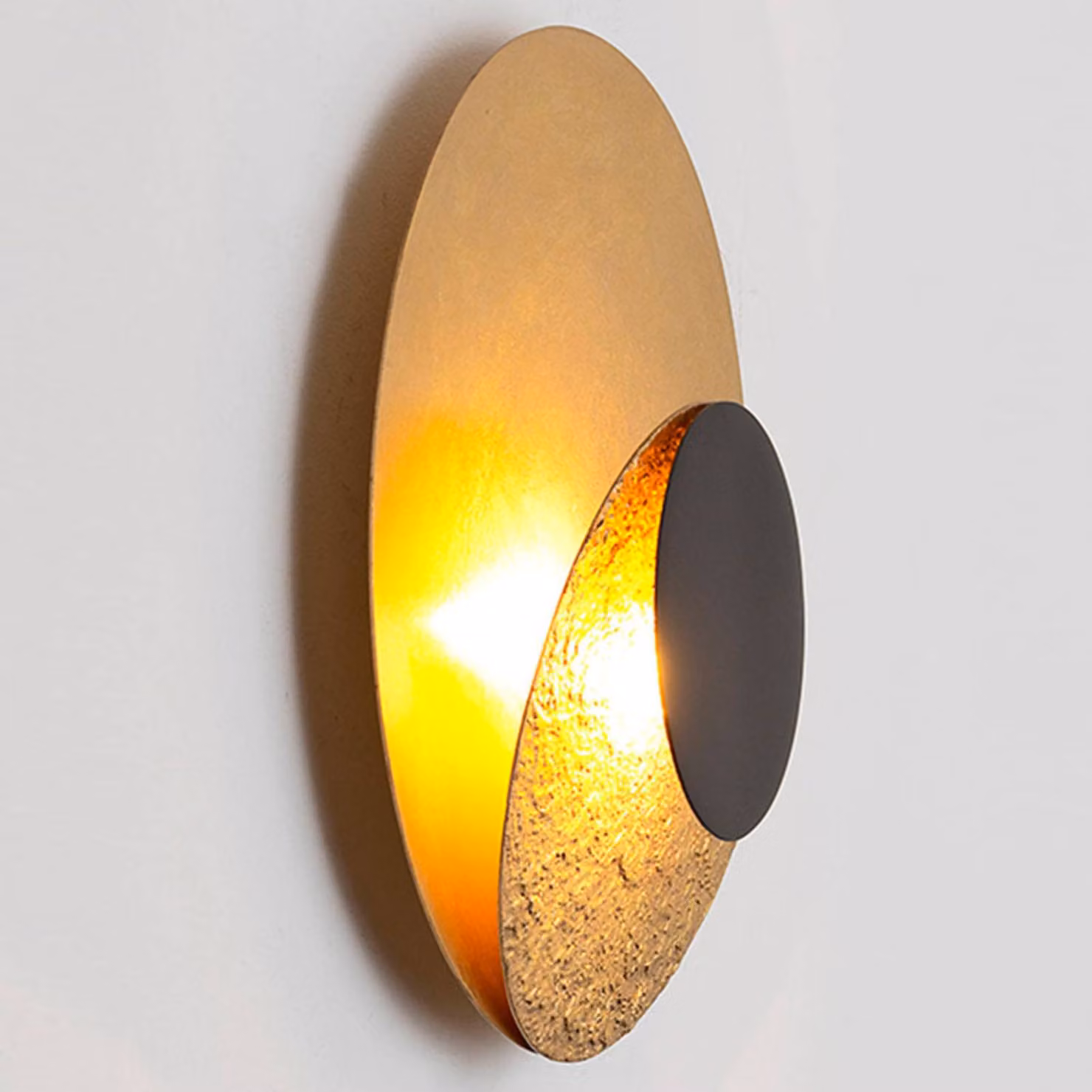 Holländer Applique da parete a LED La Bocca, dimmerabile, Ottone / Oro, Soggiorno / Sala da pranzo, Metallo, Moderno, Applique a LED