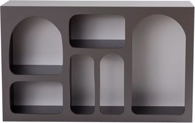 Credenza in legno "Liva 120" - 120 x 37 x 74 cm - Grigio antracite