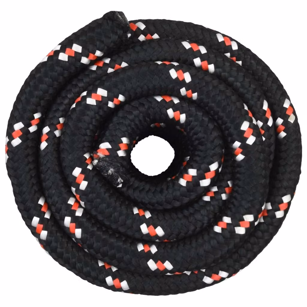 Corda multiuso vidaXL in plastica, Nero e Rosso, Diametro: 40 mm, Lunghezza: 25 m – 2