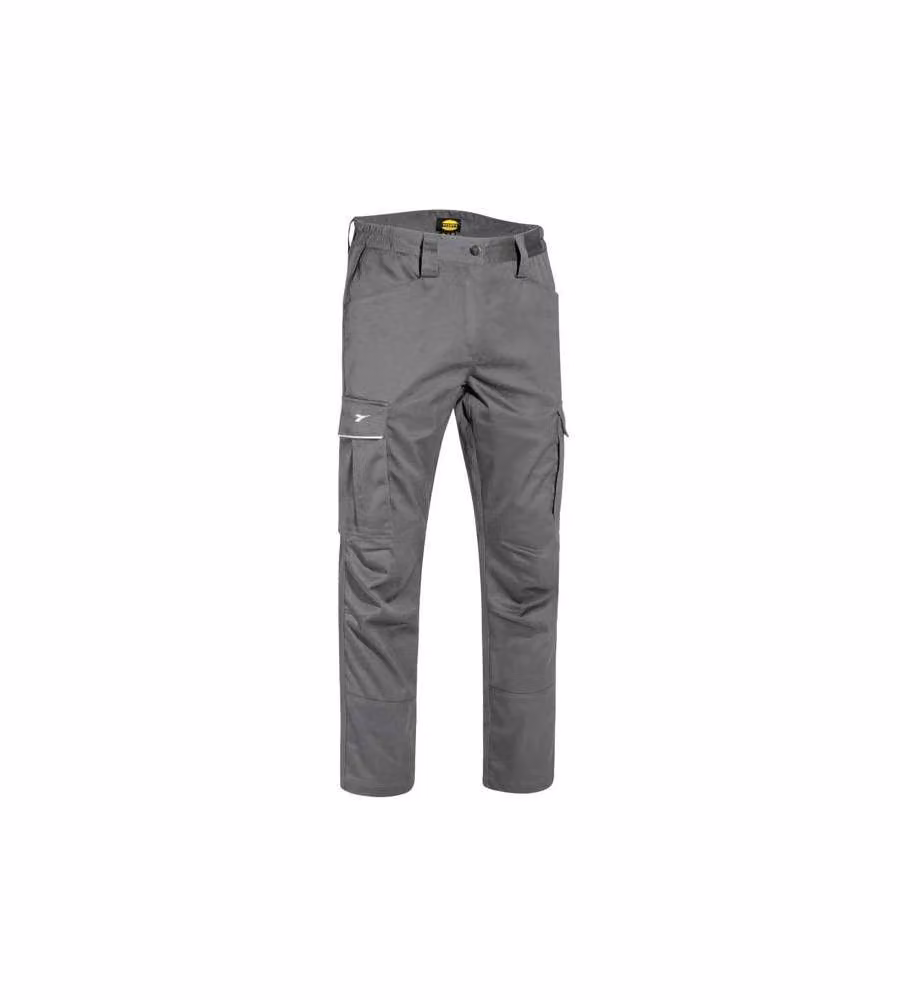 Pantalone Cotone Grigio M Stretch Cargo Diadora