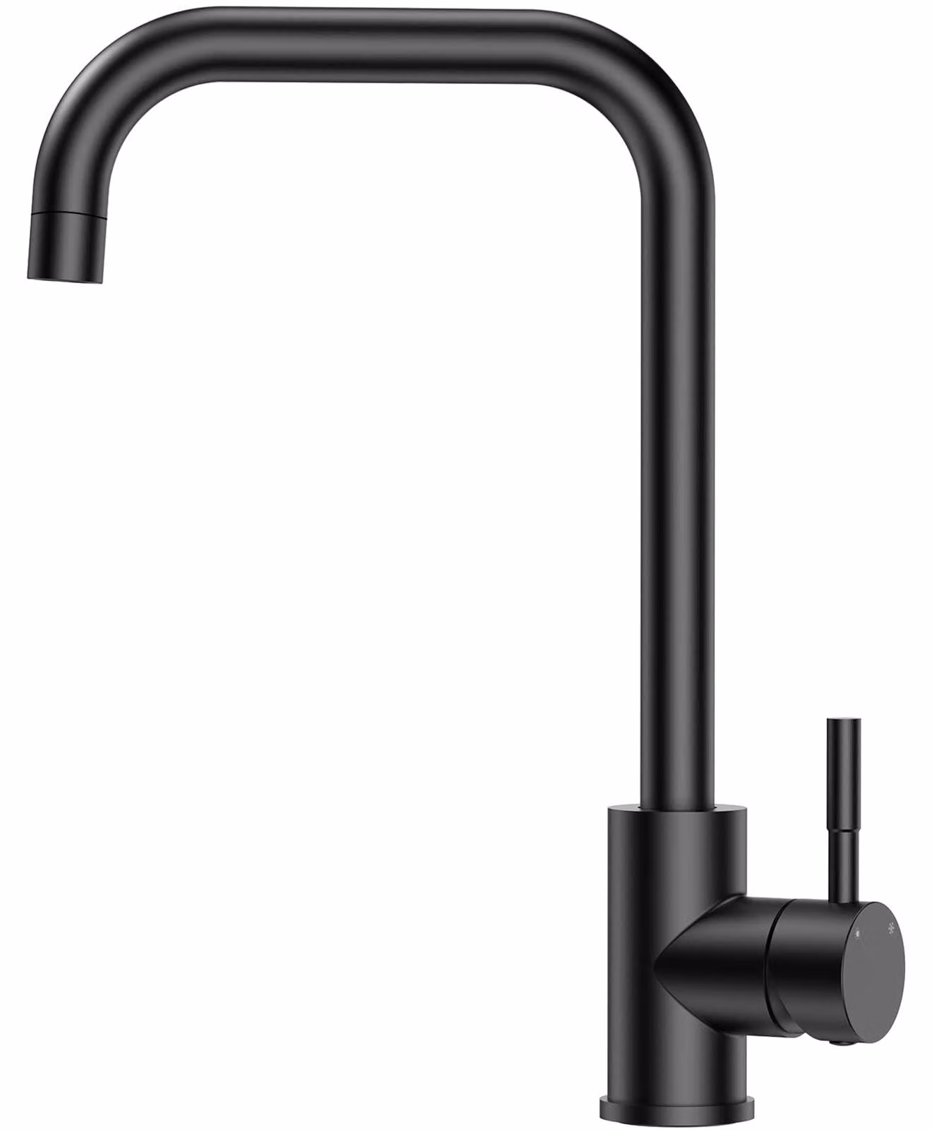 Rubinetto cucina miscelatore - 360 gradi girevole - Cartuccia in Vetroceramica - Nero - Bocca alta