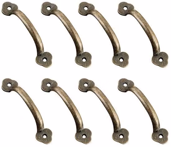 Set di 8 maniglie rustiche per porte e mobili, ideali per la cucina e le porte interne