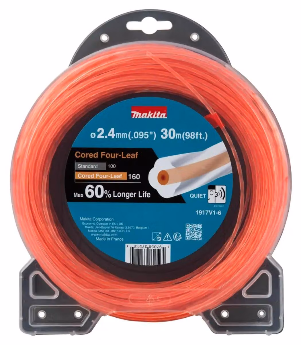 Filo per tosaerba Makita Cored Four-Leaf 2,4 mm x 30 m - 1917V1-6