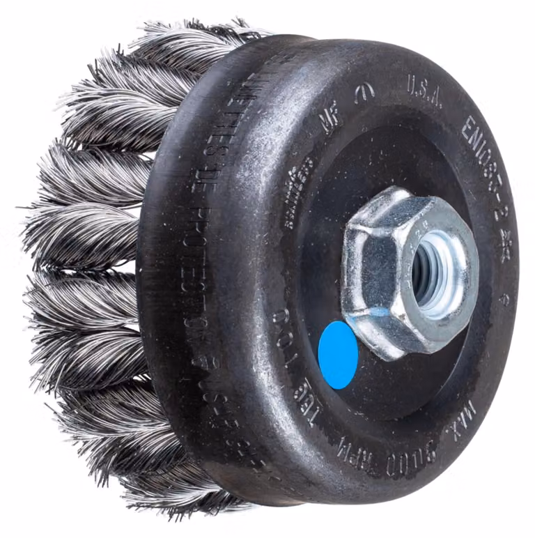 PFERD TOOLS COMBITWIST Spazzola a tazza intrecciata TBG M14 Filo di acciaio inossidabile