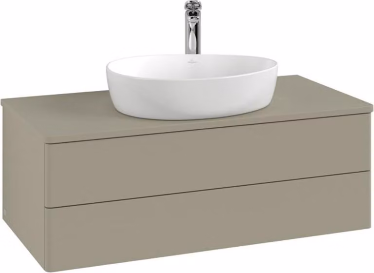 Mobiletto V&B con struttura frontale - illuminazione Antao 100x36x50cm, HL, WBP Lac, si Gr m Lac