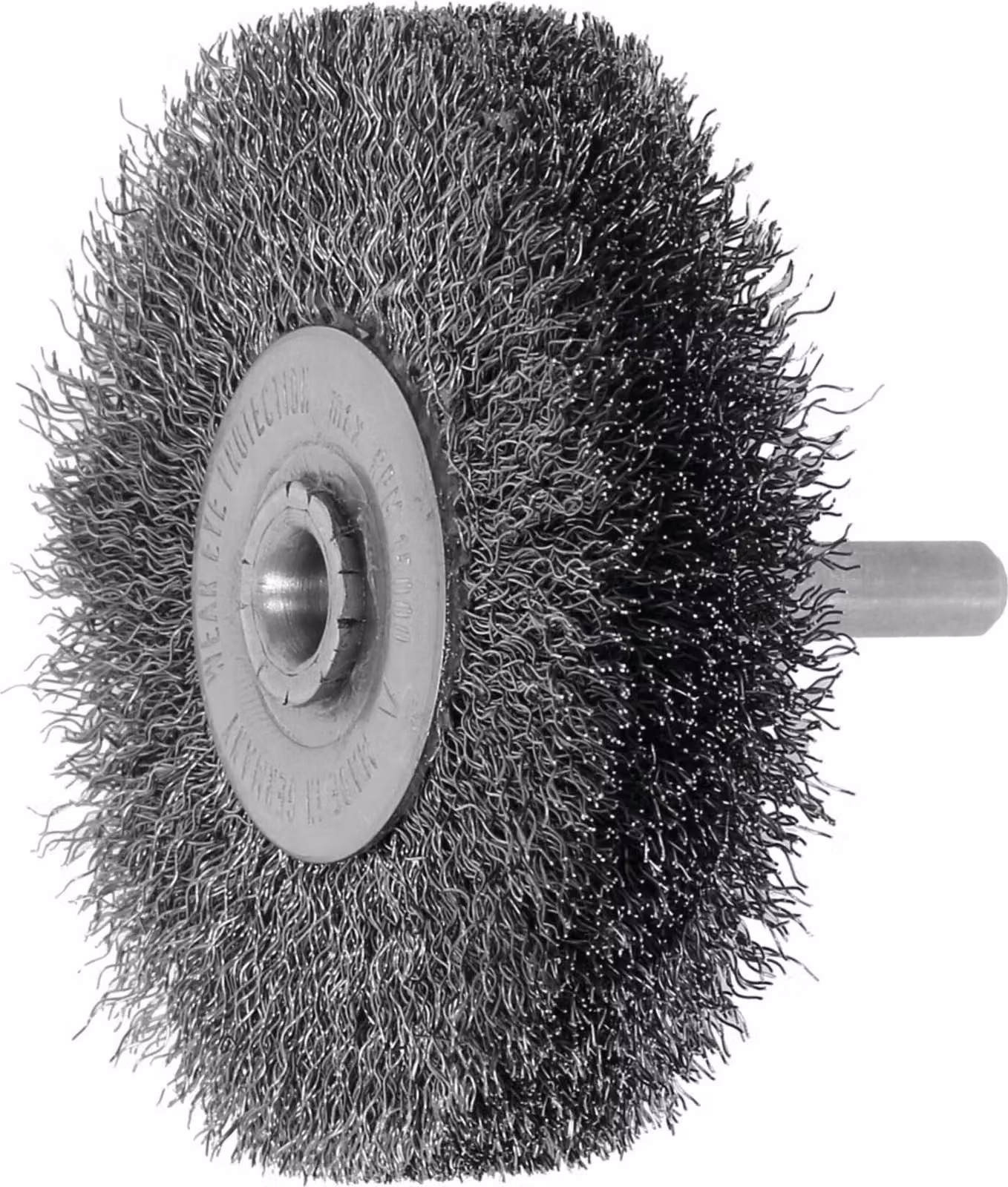 Lessmann Spazzola circolare con gambo INOX completa 0,20 mm, ⌀ spazzola x larghezza setole: 70X16 mm