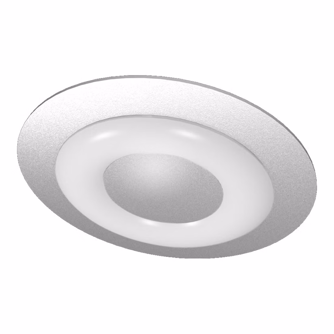 Plafoniera MADISON 1xT5/55W, 4000K, argento/bianco Ø460, W: 50, dimmerabile