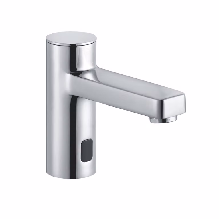 KLUDI ZENTA SL E Robinetterie de lavabo électronique, avec arbre mélangeur et poignée de sélection de la température, alimentation par pile, 3810005WR, 3810005WR
