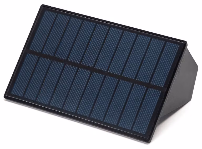 Lampada solare a LED, colore nero, a due direzioni, temperatura di colore 2700 K
