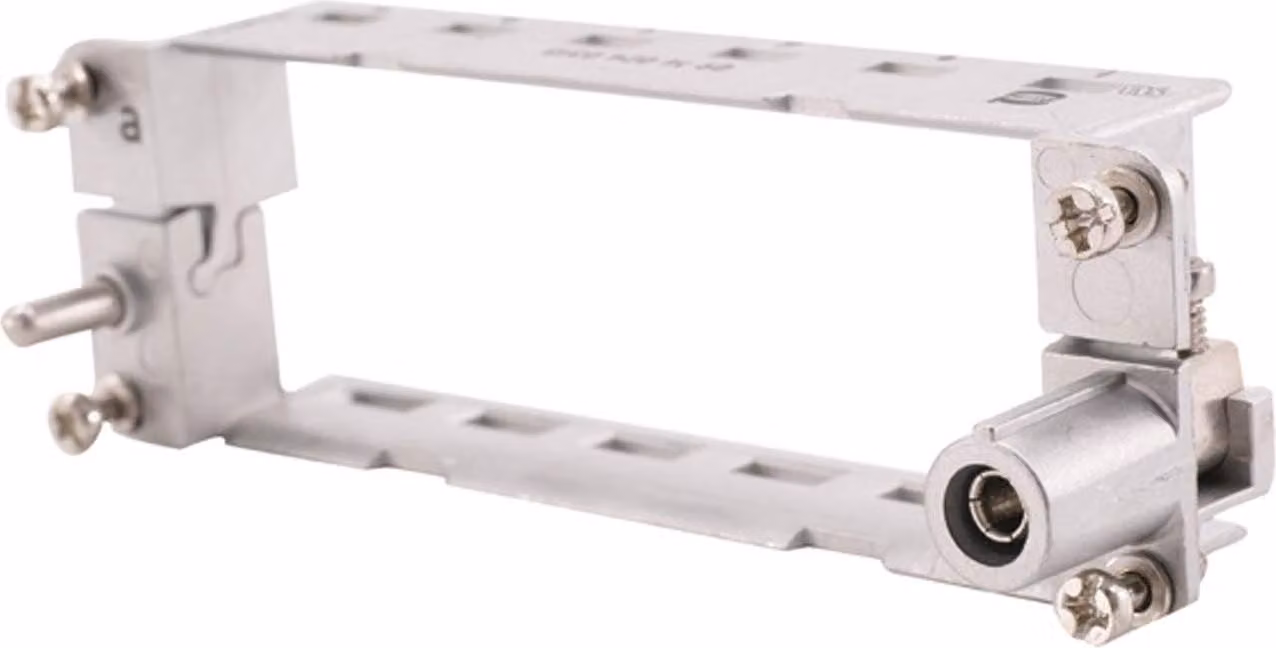 Telaio angolare HARTING, serie 24B, con connettore femmina, per 6 moduli, sezione PE da 1 mm² - 2,5 mm² / 4 mm² - 10 mm²