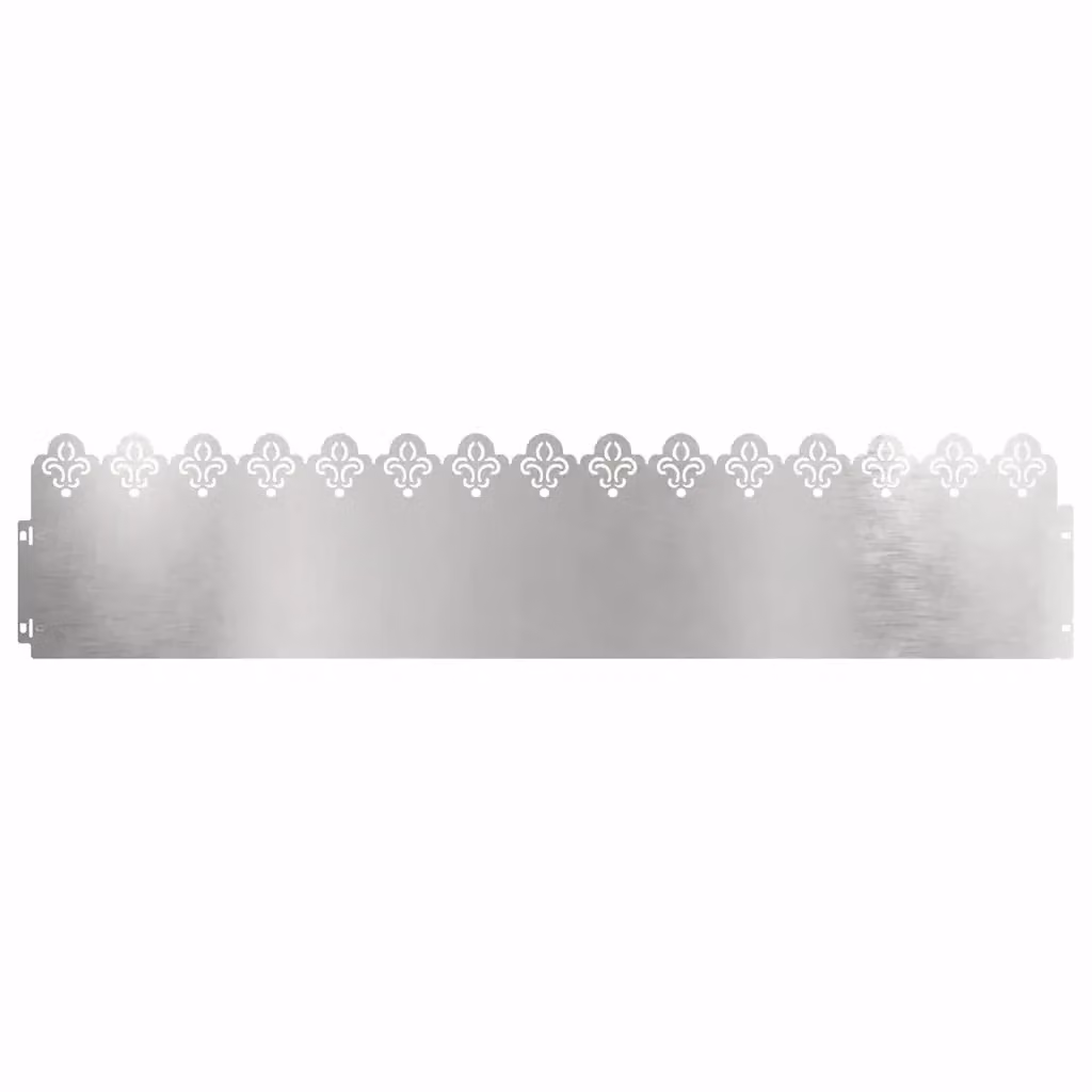 Bordure per prato Videx in acciaio inox colore argento, confezione da 20 pezzi, L: 103 cm, H: 22 cm, P: 0,05 cm – 2