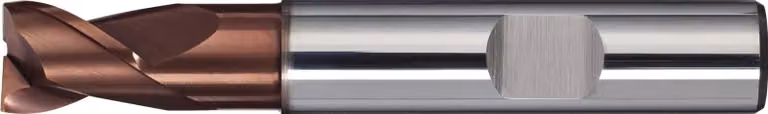 Fresa a scanalatura DIN 6527 K tipo N, diametro nominale 4 mm, VHM TiAlN DIN 6535 HB, numero di taglienti 2, corta