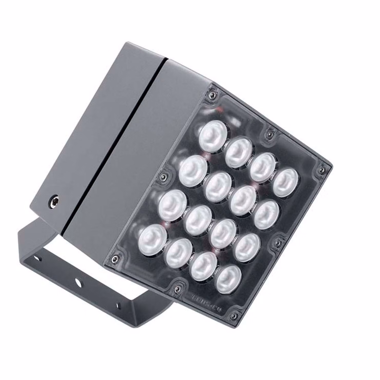 Proiettore da esterno LEDS C4 Cube - Ø 16,2 cm, 62 W, bianco neutro, 4139 lm, IP65, grigio