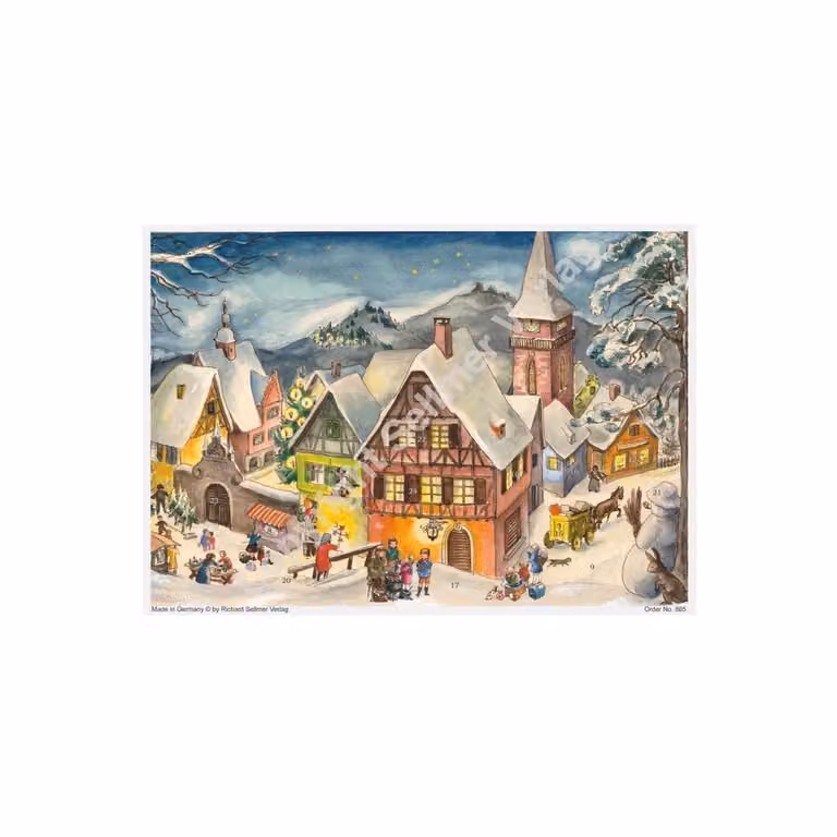 Calendario dell'Avvento "Villaggio innevato"