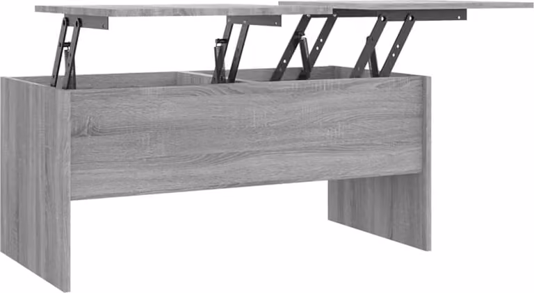 Tavolino Grigio Sonoma 102x50,5x46,5 cm in Legno Multistrato