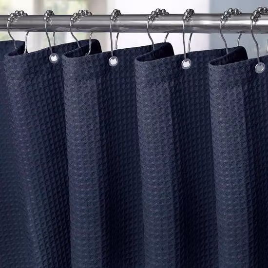 Tenda da doccia in PVC - impermeabile e resistente alla muffa - 1 pezzo - blu - 182 x 214 cm