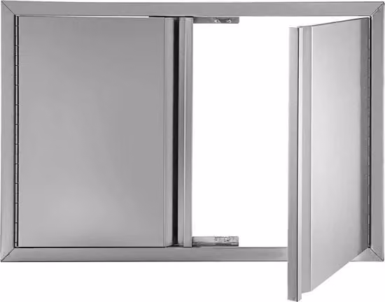 Porta di accesso per BBQ - Porta bifore per armadietto esterno