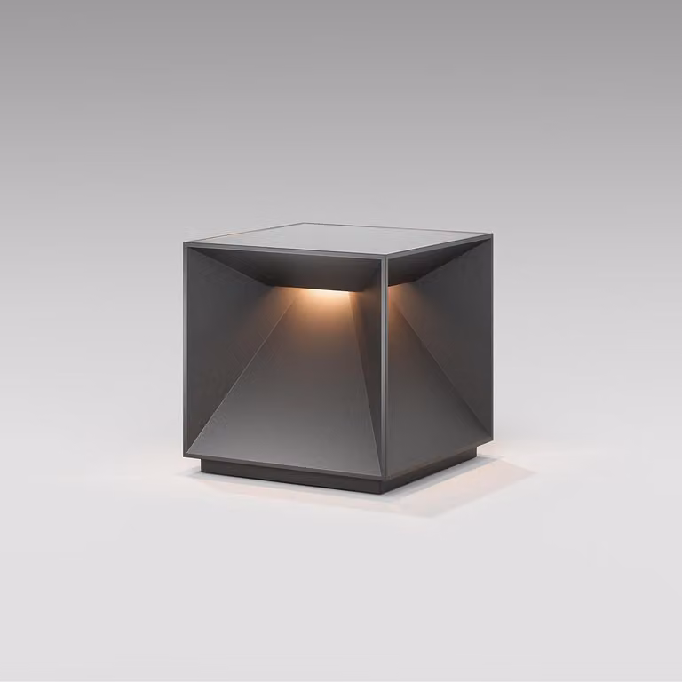 Sigor Lampada da tavolo ricaricabile a LED Nutalis IP54 a forma di cubo Flex Mood 2700/2200K grigio grafite