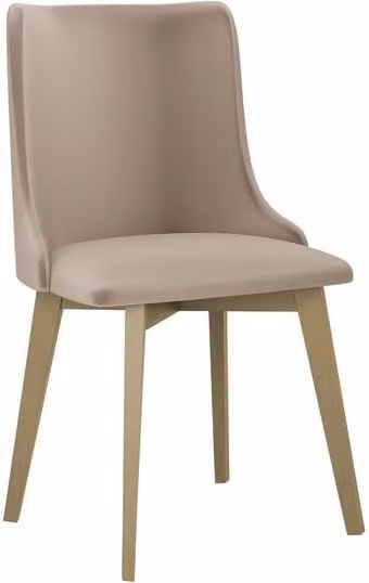 Sedia da cucina imbottita AFTON 9 - rovere sonoma / beige