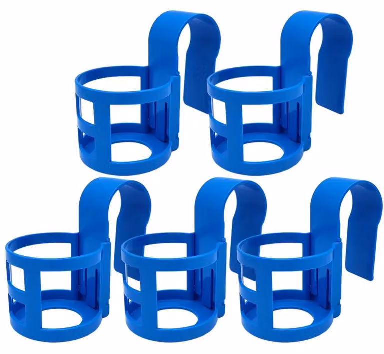 Portabicchieri per piscina, realizzato in plastica resistente, facile da installare, confezione da 5 pezzi