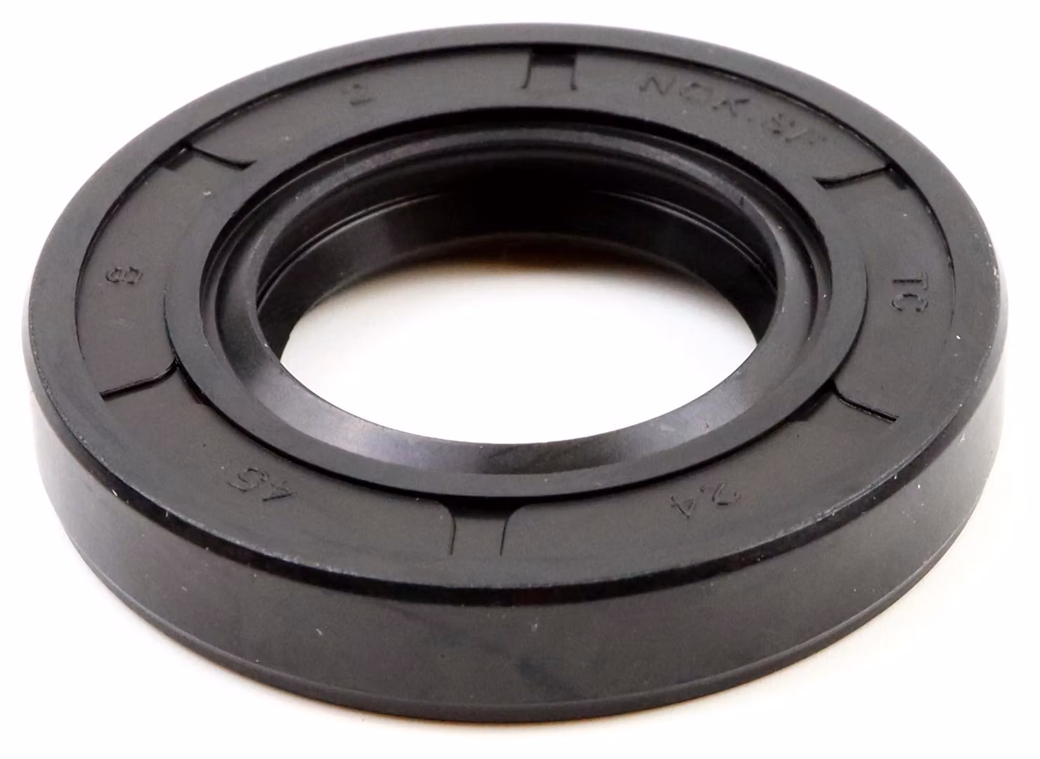 Guarnizione radiale per albero, dimensioni 24x45x8 mm, materiale NBR70, conforme alla norma DIN 3760