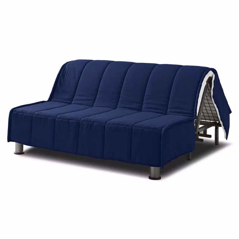 Copertura Divano Letto + Cuscini EVENING 140x190 cm Blu