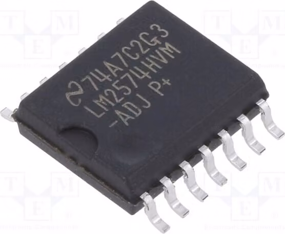 1x U di uscita: 1,23 ÷ 57 V U di ingresso: 4 ÷ 60 V Convertitore DC/DC buck LM2574HVM-ADJ/NOPB Regolatore di tensione
